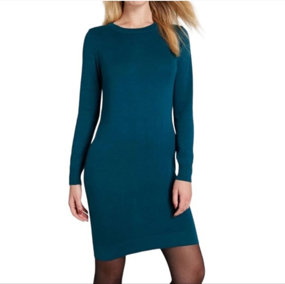 Modcloth Teal blue sweater dress